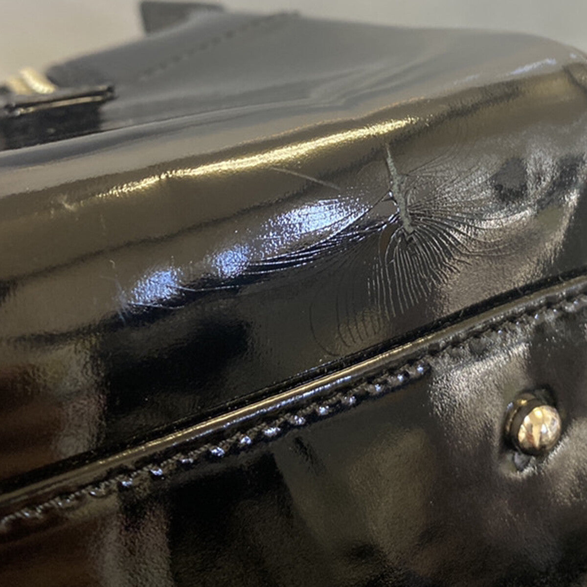 Chanel Chocolate Bar CC Zip Tote Quilted Patent, BLACK, PATENT_LEATHER, Shoulder bag