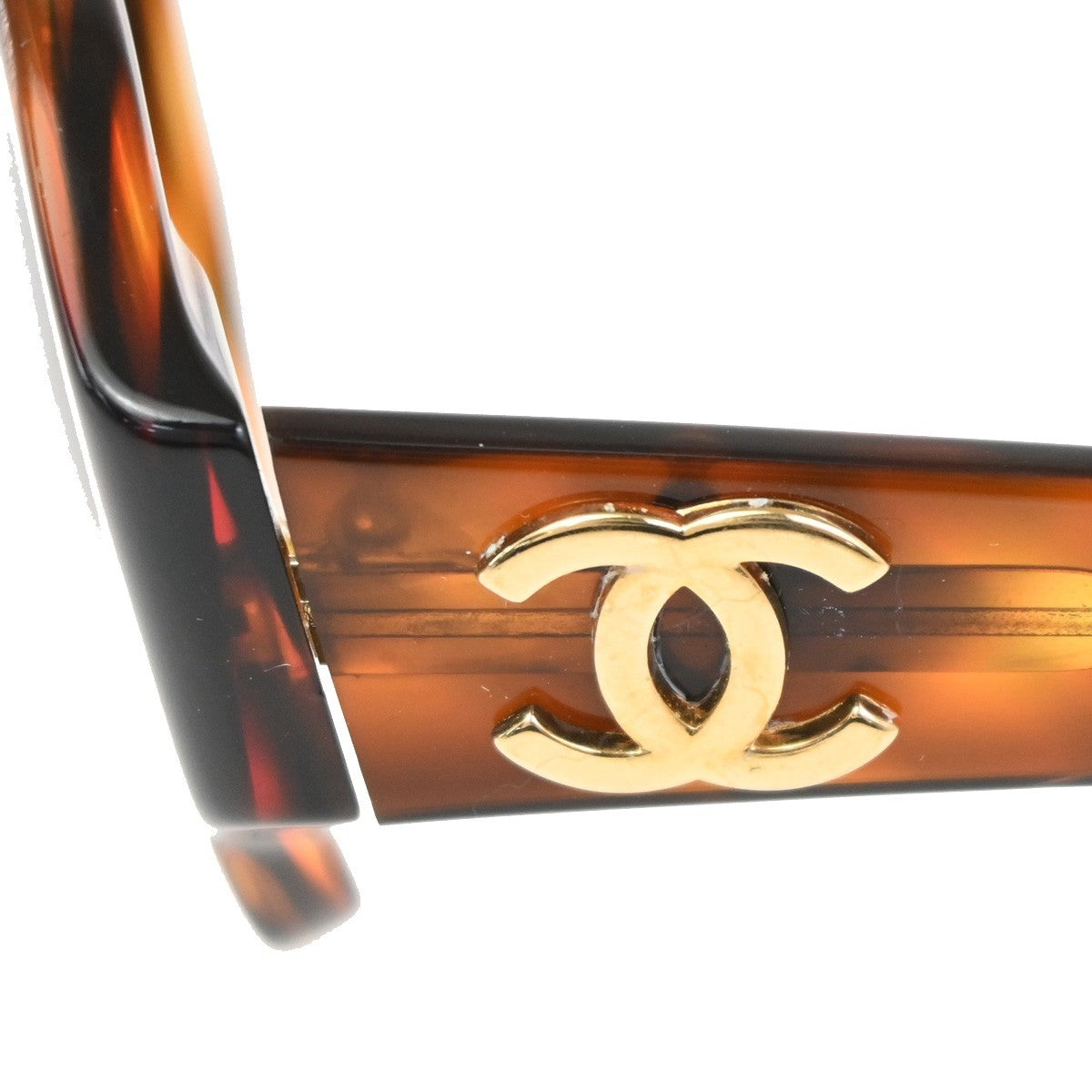 Chanel Logo CC Sunglasses Plastic, Brown, Plastic, Sunglasses