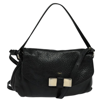 Chloe Lily Handbag Leather, BLACK, LEATHER, Handbag
