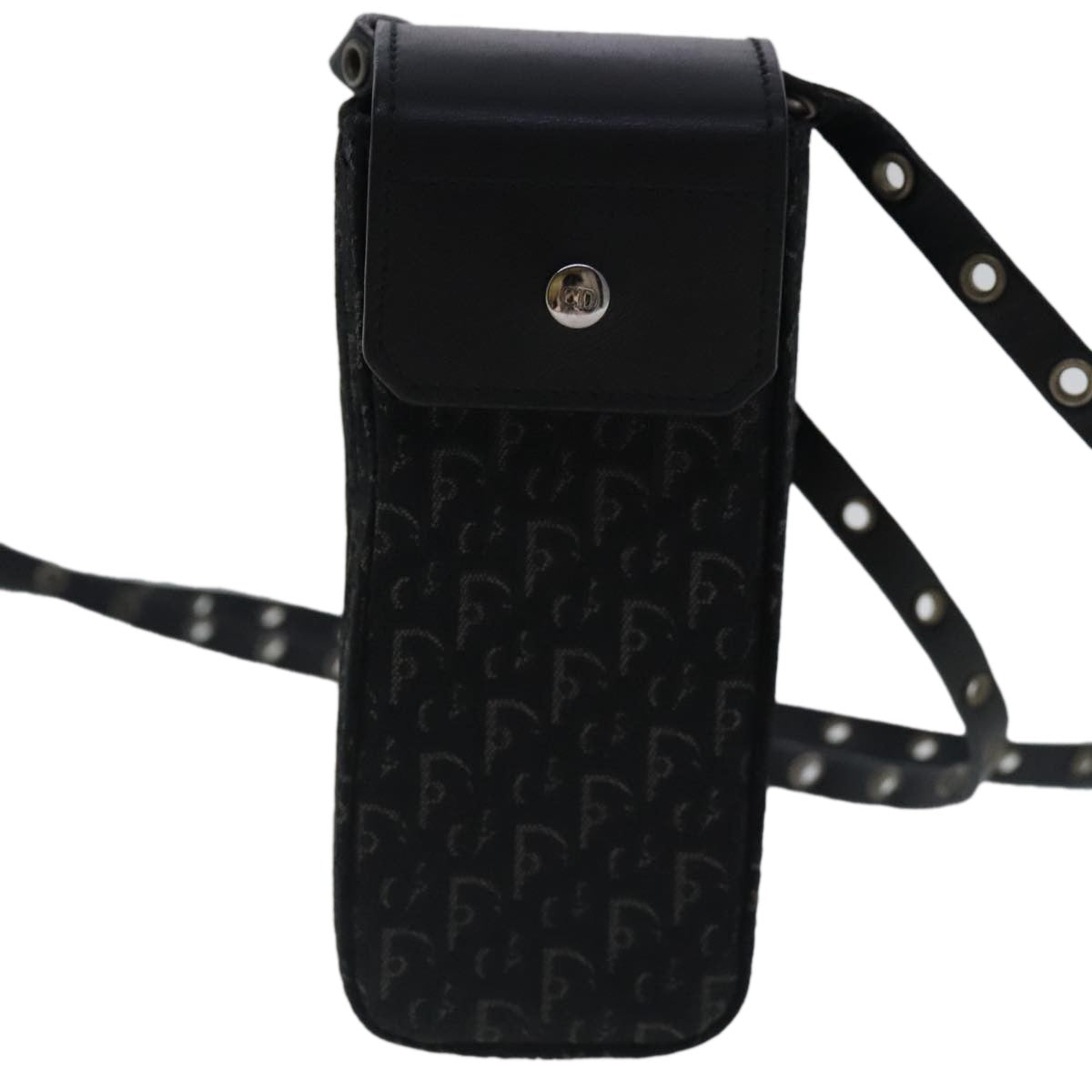 Christian Dior Vintage Trotter Pouch Diorissimo Canvas, BLACK, CANVAS, Clutche & pouche