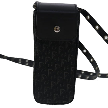 Christian Dior Vintage Trotter Pouch Diorissimo Canvas, BLACK, CANVAS, Clutche & pouche