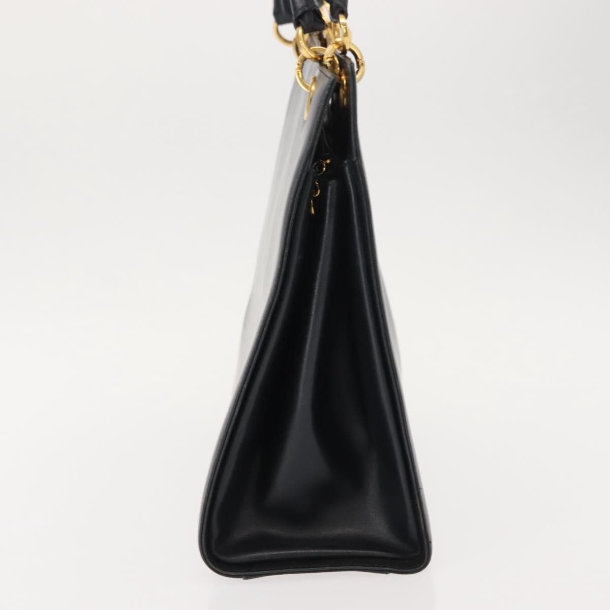 Salvatore Ferragamo Gancini Shoulder Bag Leather, NAVY, LEATHER, Shoulder bag