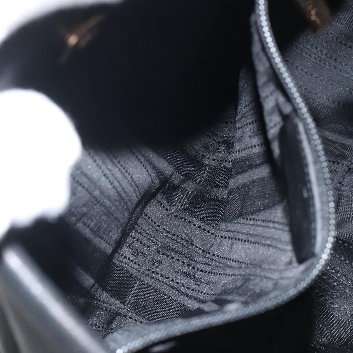 Salvatore Ferragamo Miss Vara Giusy Hobo Leather, BLACK, LEATHER, Shoulder bag