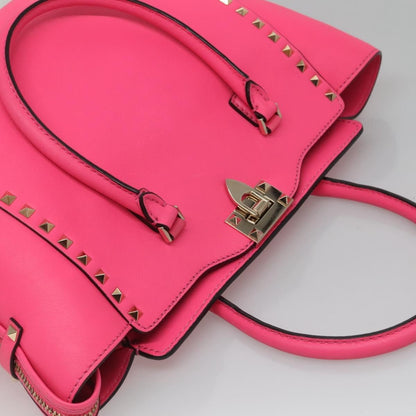 Valentino Garavani Rockstud Tote Rigid Leather, PINK, LEATHER, Tote bag