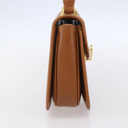 Gucci Vintage Handbag Leather, BROWN, LEATHER, Handbag