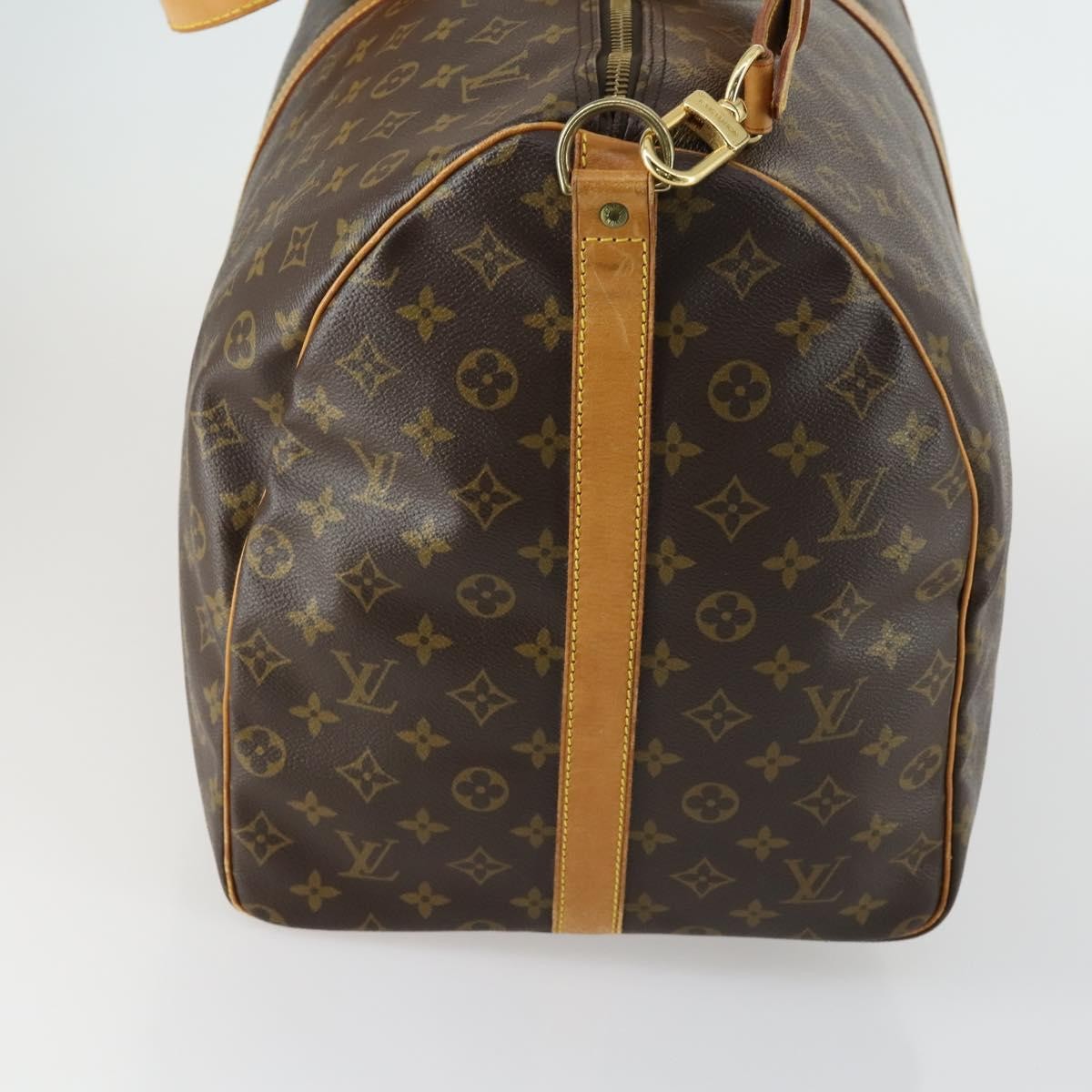 Louis Vuitton Keepall Bandouliere Bag Monogram Canvas, BROWN, CANVAS, Travel bag