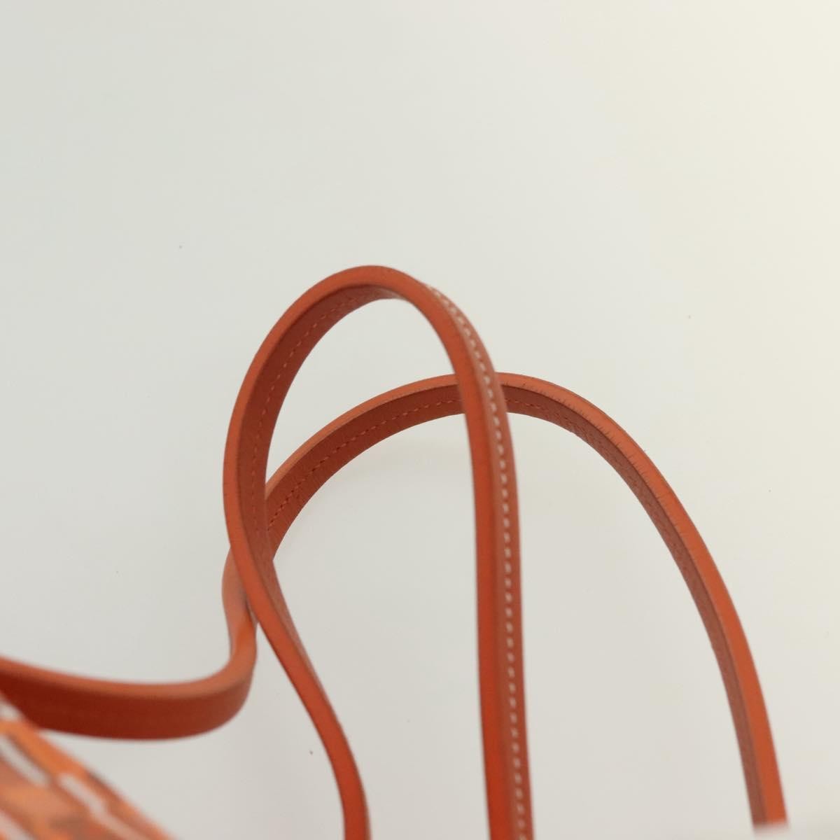 Salvatore Ferragamo Vintage Handbag Canvas, ORANGE, CANVAS, Handbag