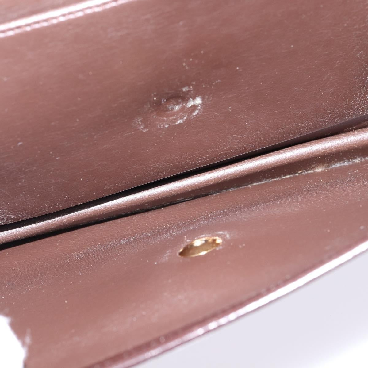 Christian Dior Flap Shoulder Bag Leather, BROWN, LEATHER, Shoulder bag