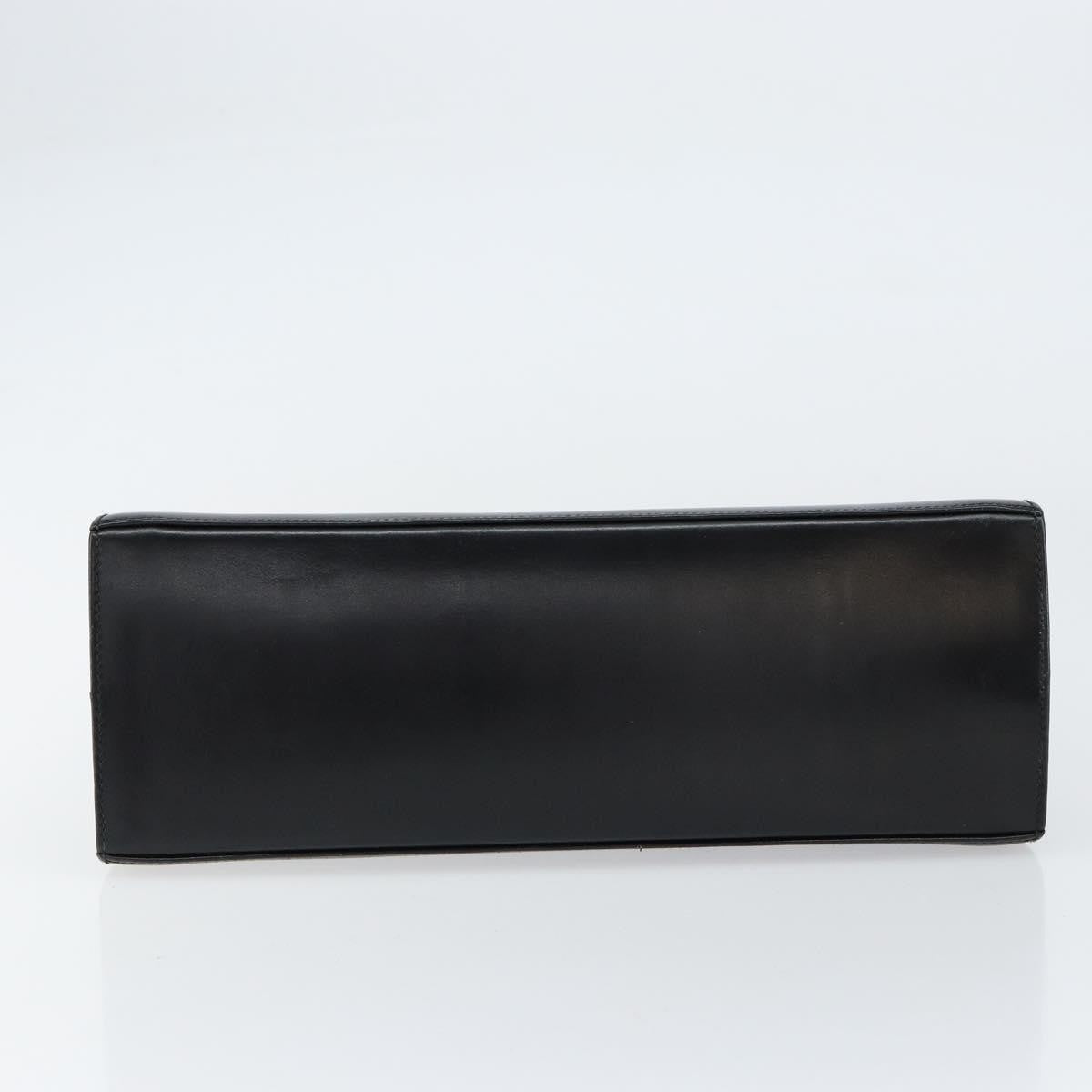 Salvatore Ferragamo Convertible Top Handle Bag Leather, BLACK, LEATHER, Handbag