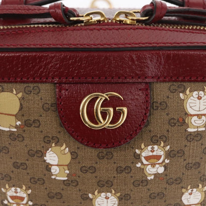 Gucci Doraemon Ophidia Zip Around Camera Bag Printed Mini GG Coated Canvas, BEIGE, CANVAS, Shoulder bag