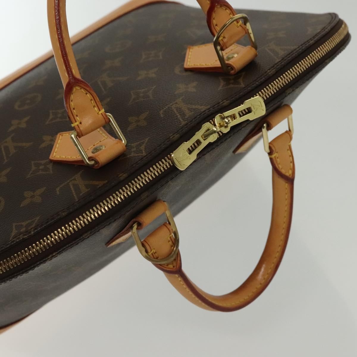 Louis Vuitton Alma Handbag Monogram Canvas, BROWN, CANVAS, Handbag