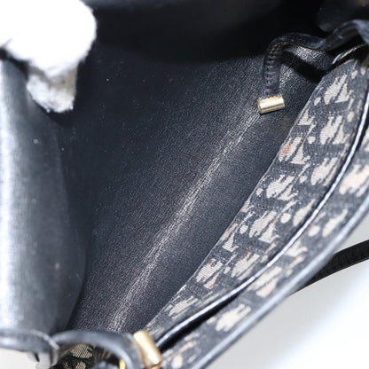 Christian Dior Vintage Trotter Shoulder Bag Canvas, NAVY, CANVAS, Shoulder bag