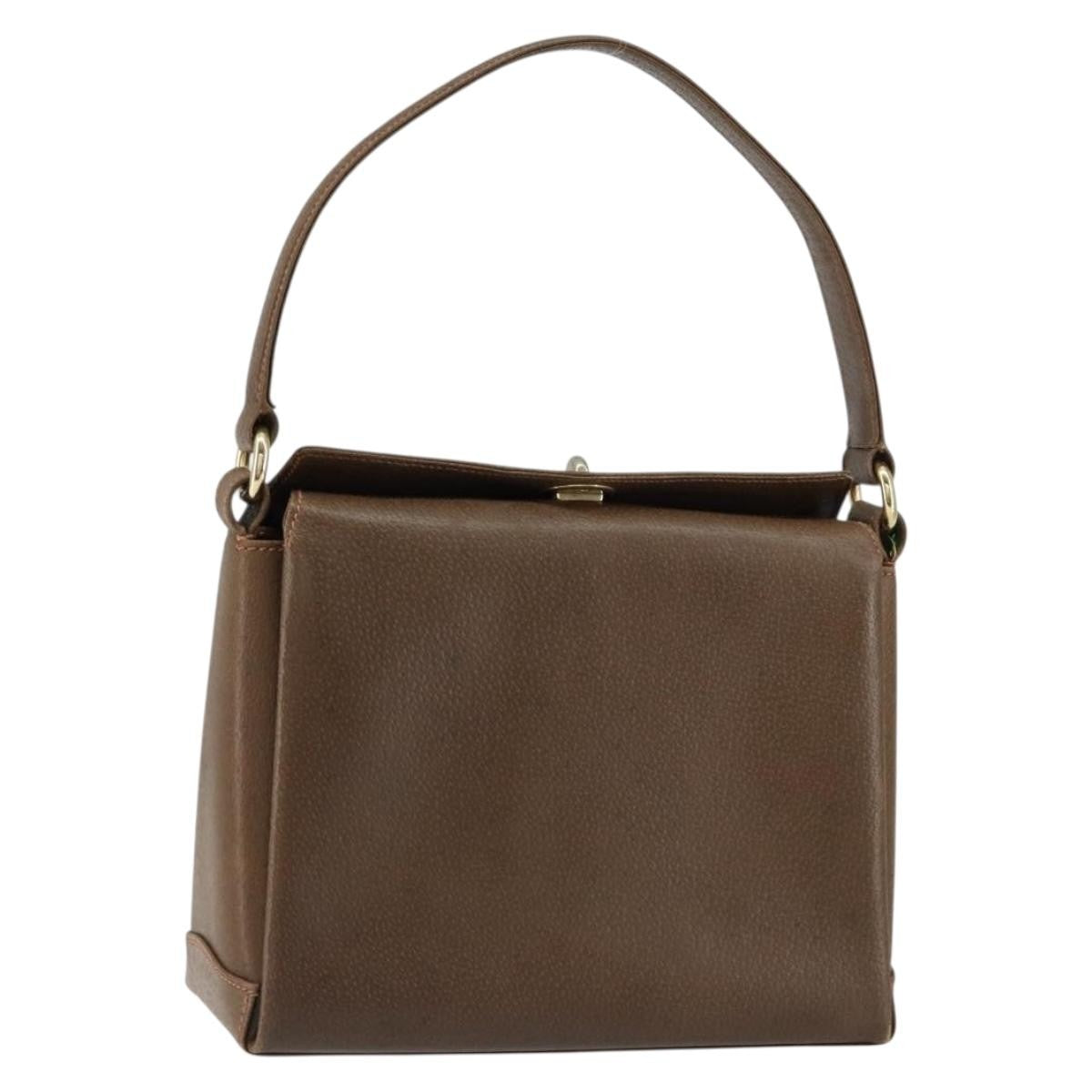 Gucci Vintage Shoulder Bag Leather, BROWN, LEATHER, Shoulder bag