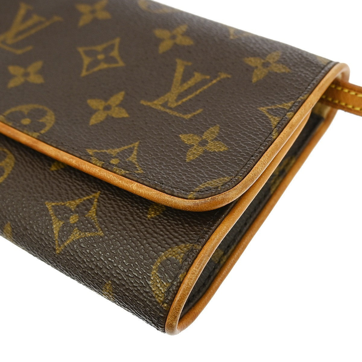 Louis Vuitton Twin Handbag Monogram Canvas, BROWN, CANVAS, Clutche & pouche