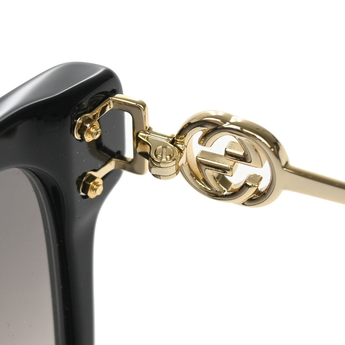 Gucci Eyewear Interlocking G Sunglasses, Black, Plastic Glass, Sunglasses