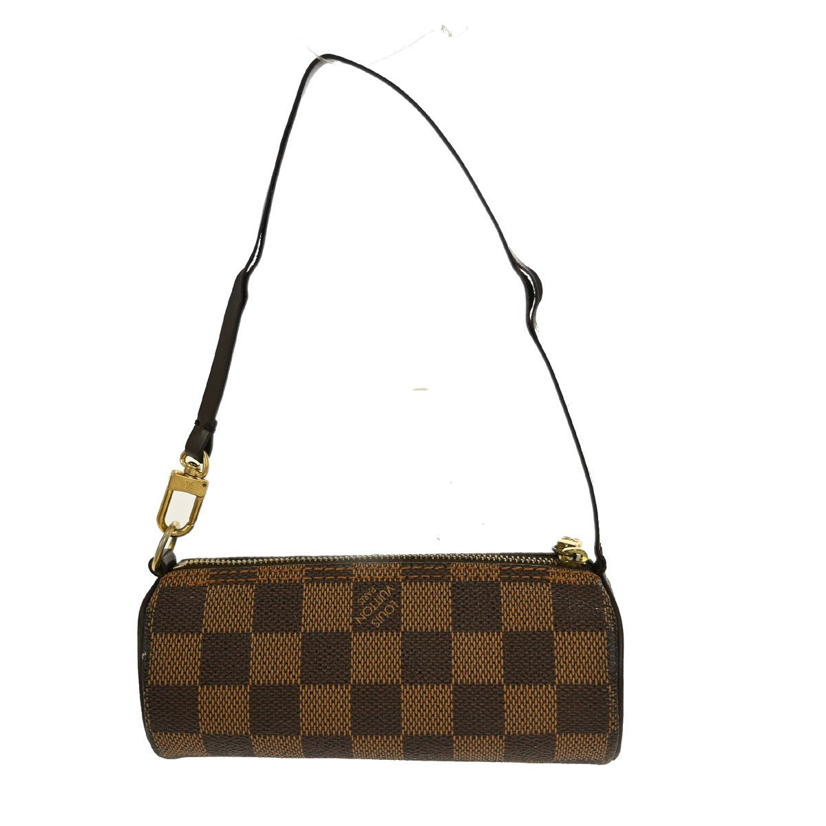 Louis Vuitton Papillon Pochette Damier, BROWN, CANVAS, Clutche & pouche