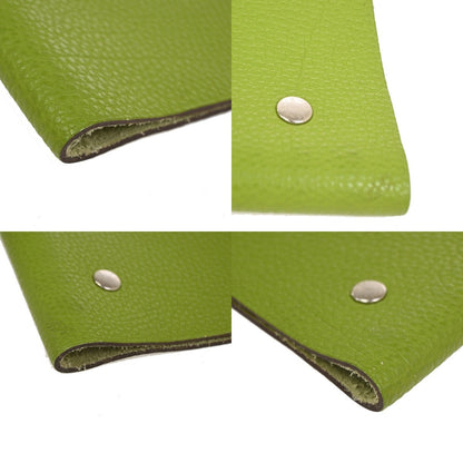 Hermes Ulysse Agenda Cover Leather, Green, Leather, Wallet
