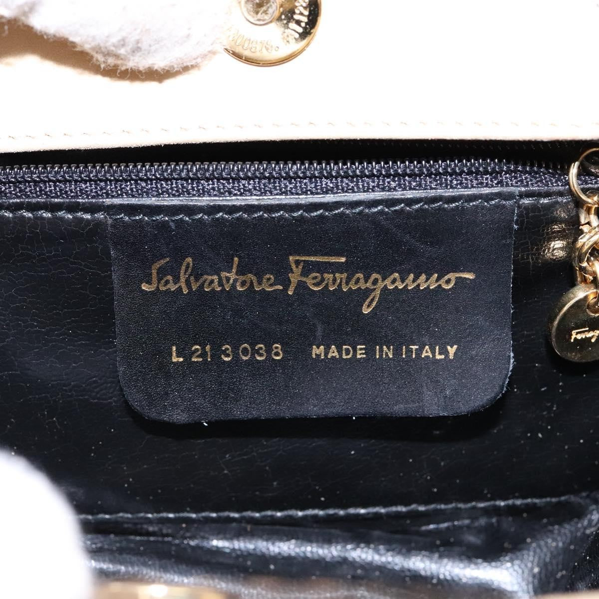 Salvatore Ferragamo Vintage Handbag Suede, BEIGE, SUEDE, Handbag