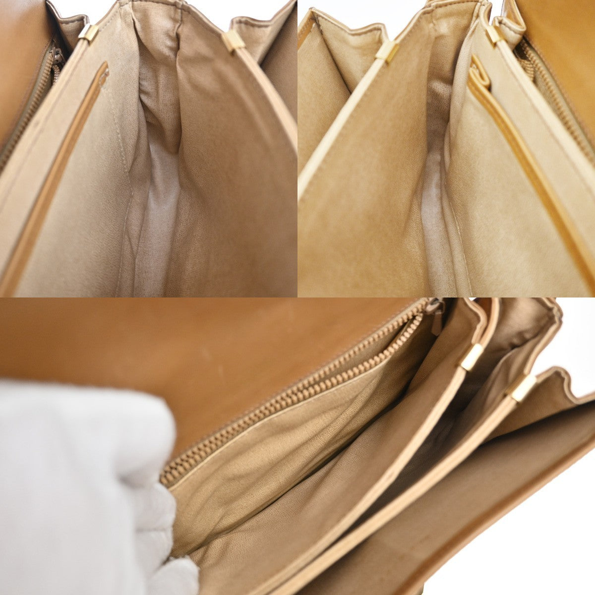 Celine Vintage Horse Carriage C Macadam Shoulder Bag Canvas and Leather, BEIGE, CANVAS, Shoulder bag