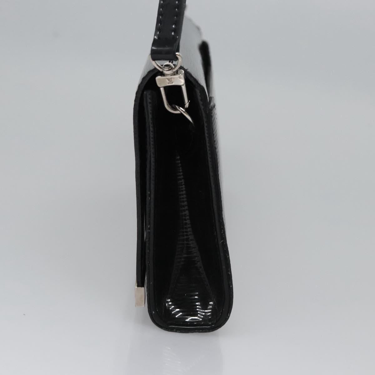 Louis Vuitton Sevigne Clutch Electric Epi Leather, BLACK, LEATHER, Shoulder bag