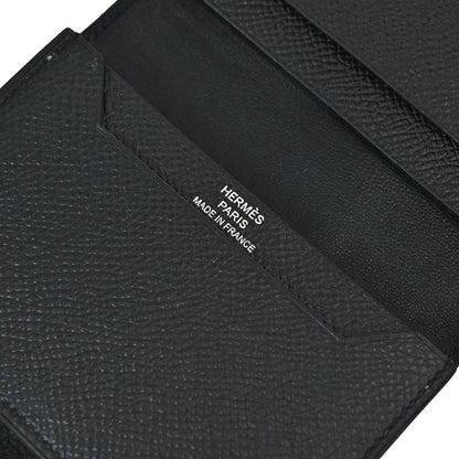 Hermes Bearn Wallet Epsom, Black, Leather, Wallet