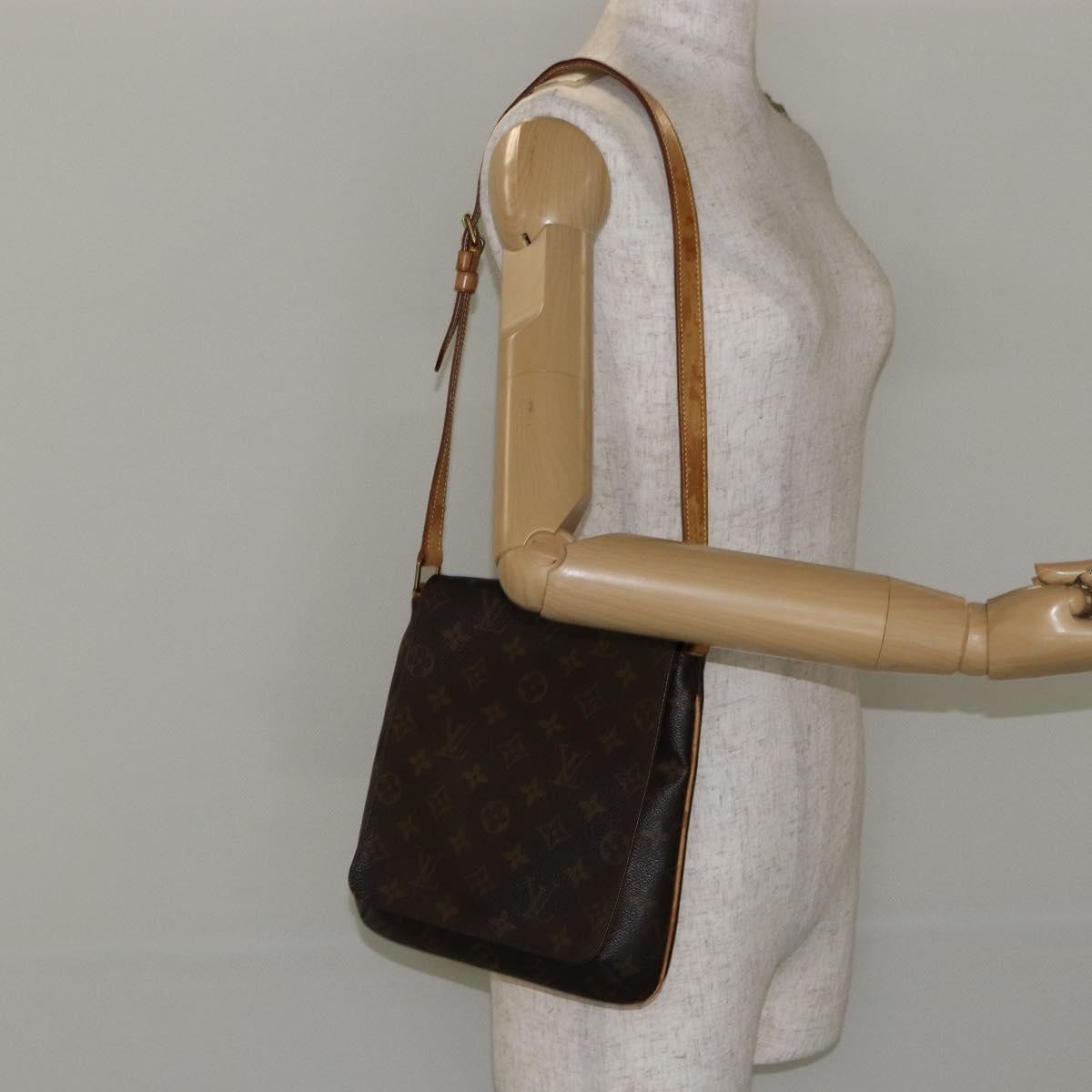 Louis Vuitton Musette Salsa Handbag Monogram Canvas, BROWN, CANVAS, Shoulder bag