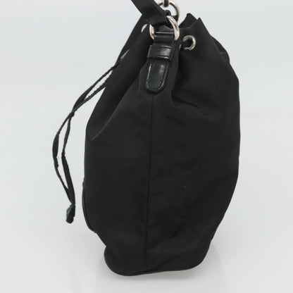 Prada Drawstring Pouch Tessuto, BLACK, NYLON, Clutche & pouche