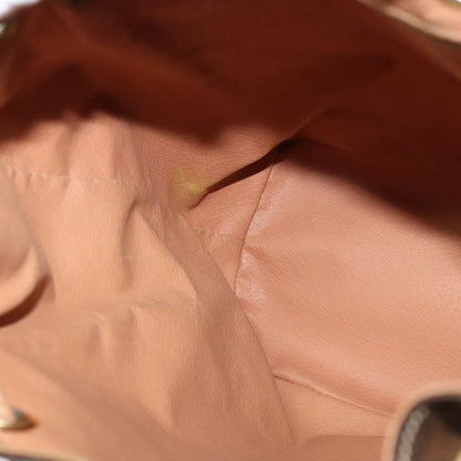 Celine Vintage Macadam Backpack Canvas and Leather, Brown, Canvas, Backpack