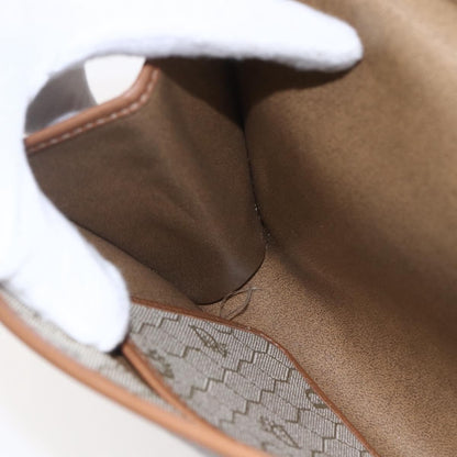 Christian Dior Vintage Honeycomb chain Canvas, BEIGE, CANVAS, Shoulder bag