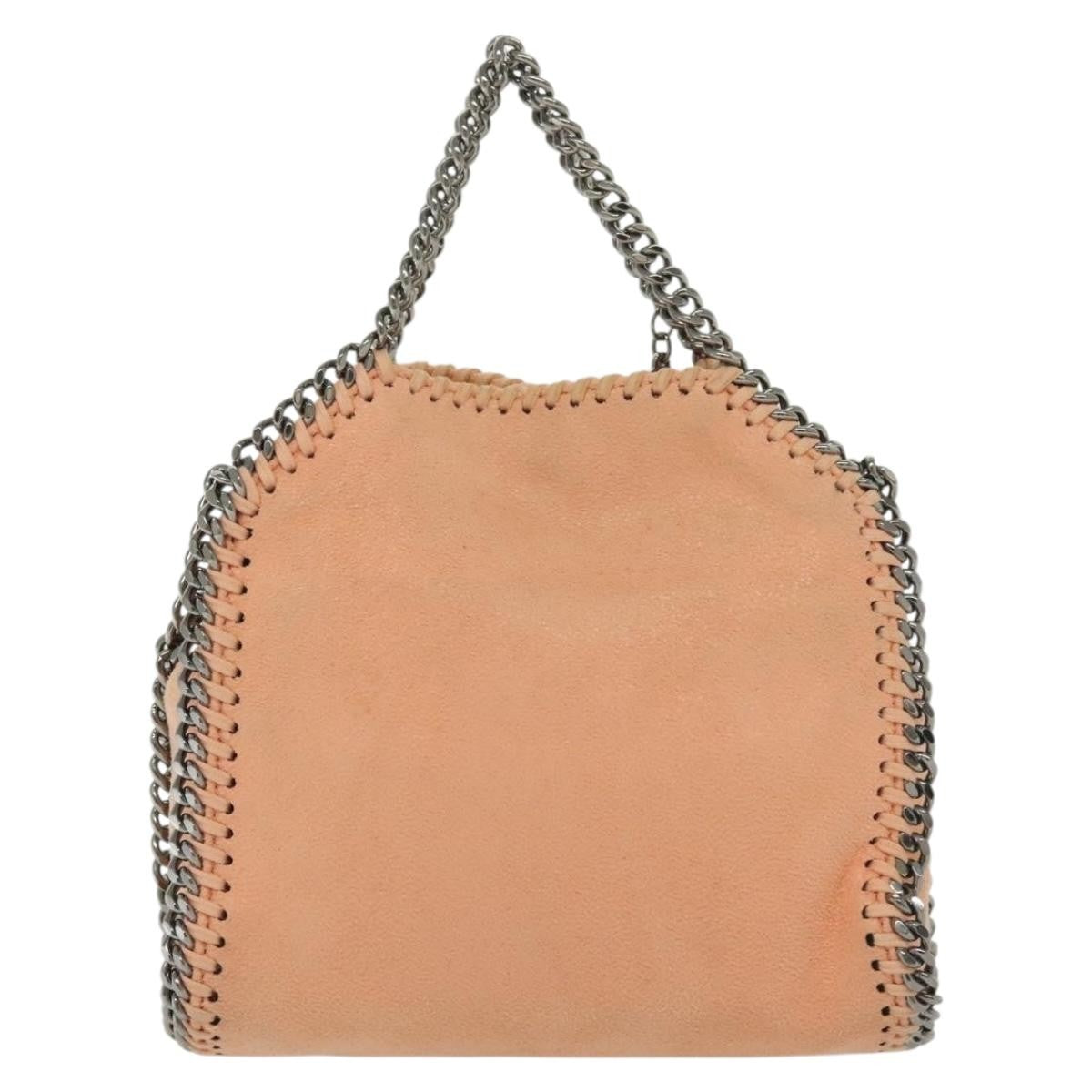 Stella McCartney Falabella Fold Over Crossbody Bag Suede, PINK, SUEDE, Shoulder bag