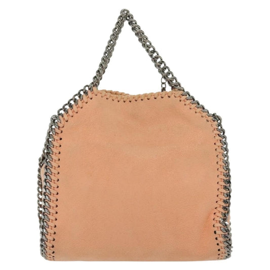 Stella McCartney Falabella Fold Over Crossbody Bag Suede, PINK, SUEDE, Shoulder bag