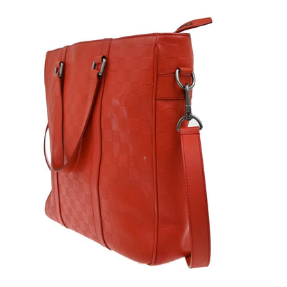 Louis Vuitton Tadao Handbag Damier Infini Leather, RED, LEATHER, Handbag