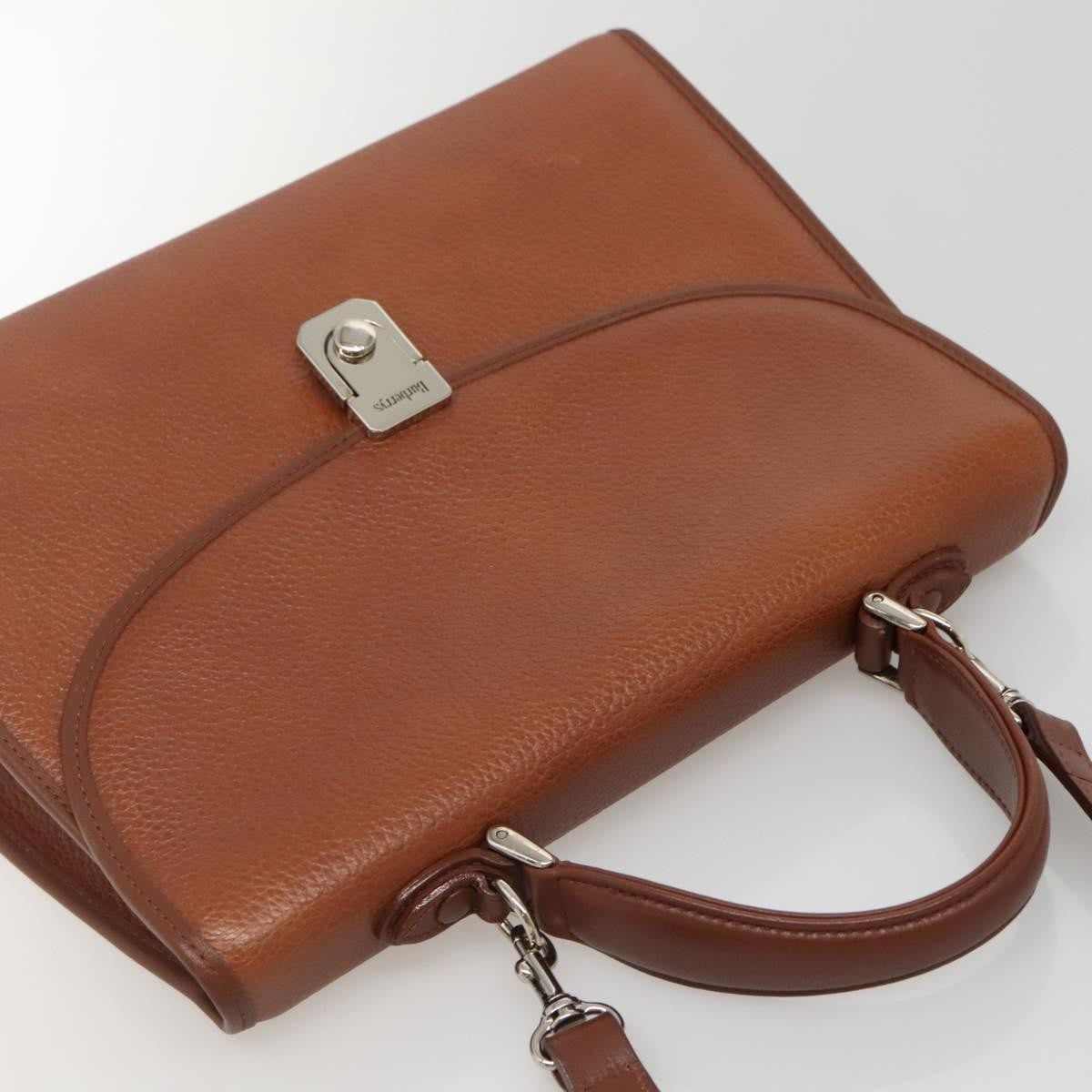 Burberry Vintage Handbag Leather, BROWN, LEATHER, Handbag