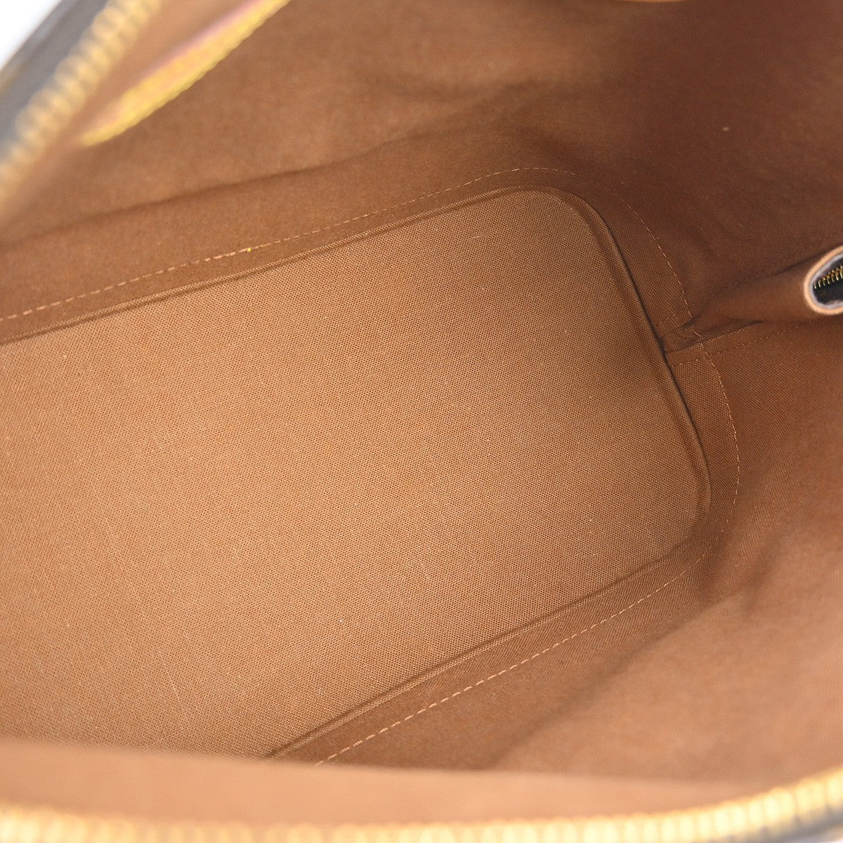 Louis Vuitton Alma Handbag Monogram Canvas, Brown, Canvas, Handbag