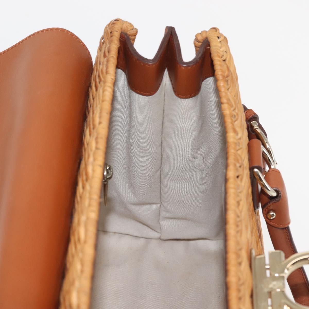 Salvatore Ferragamo Gancini mini handbag Wood, BEIGE, WOOD, Handbag