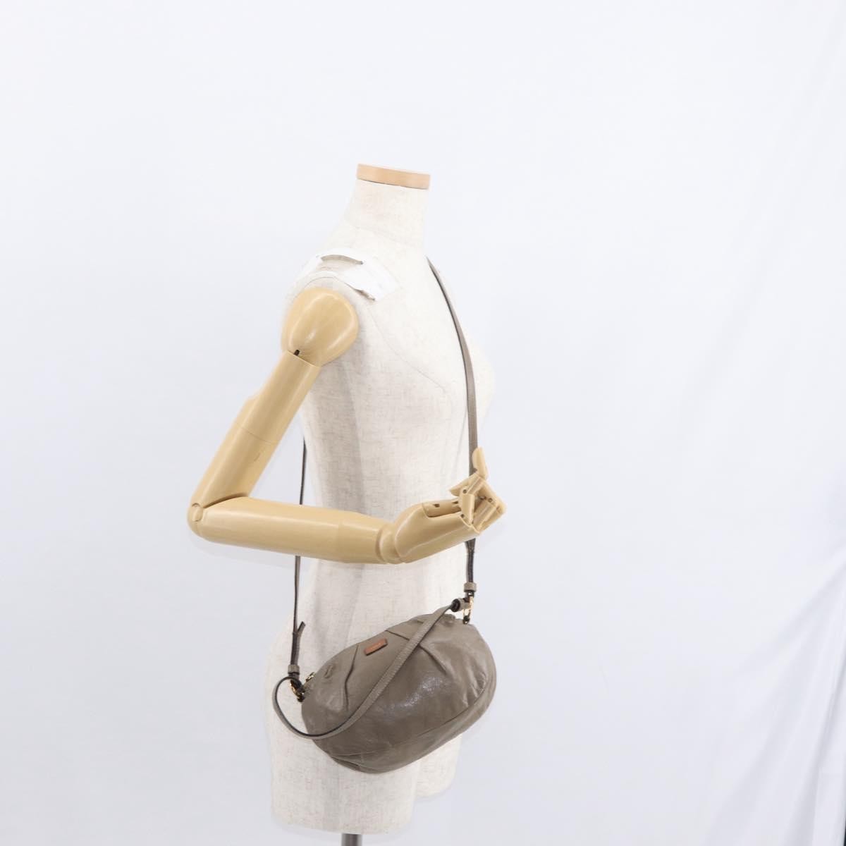 Chloe Vintage Shoulder Bag Leather, BEIGE, LEATHER, Shoulder bag