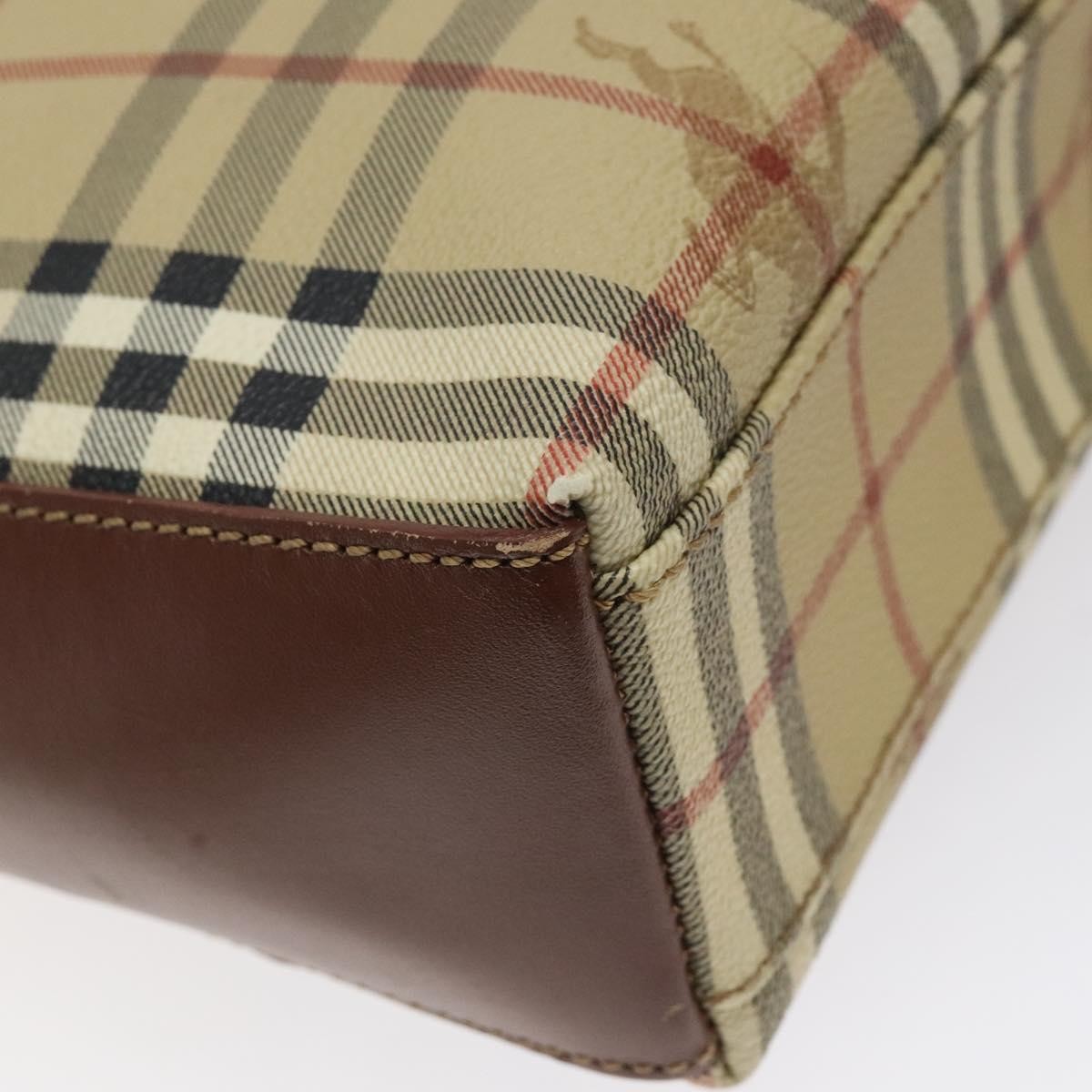 Burberry Shoulder Bag Nova Check Canvas, BEIGE, PVC, Shoulder bag