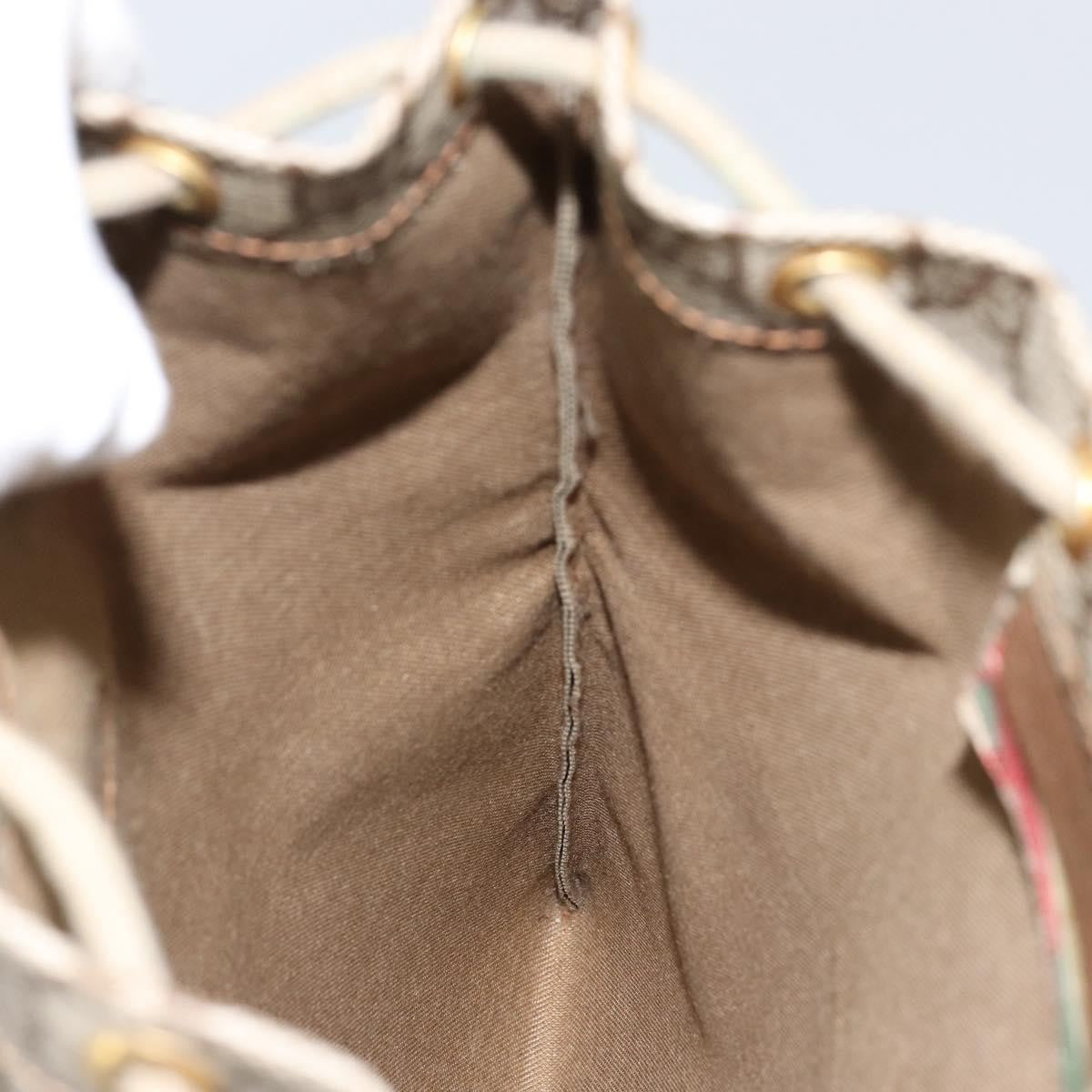 Gucci Drawstring Bucket Bag GG Canvas, BEIGE, CANVAS, Clutche & pouche