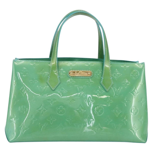 Louis Vuitton Wilshire Handbag Monogram Vernis, BLUE, PATENT_LEATHER, Handbag