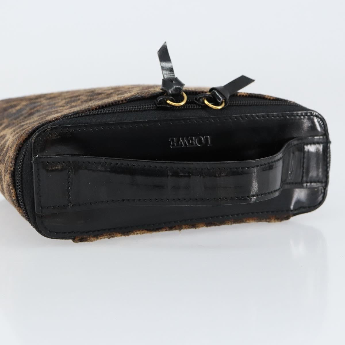 Loewe Vintage Handbag Leather, BROWN, LEATHER, Handbag