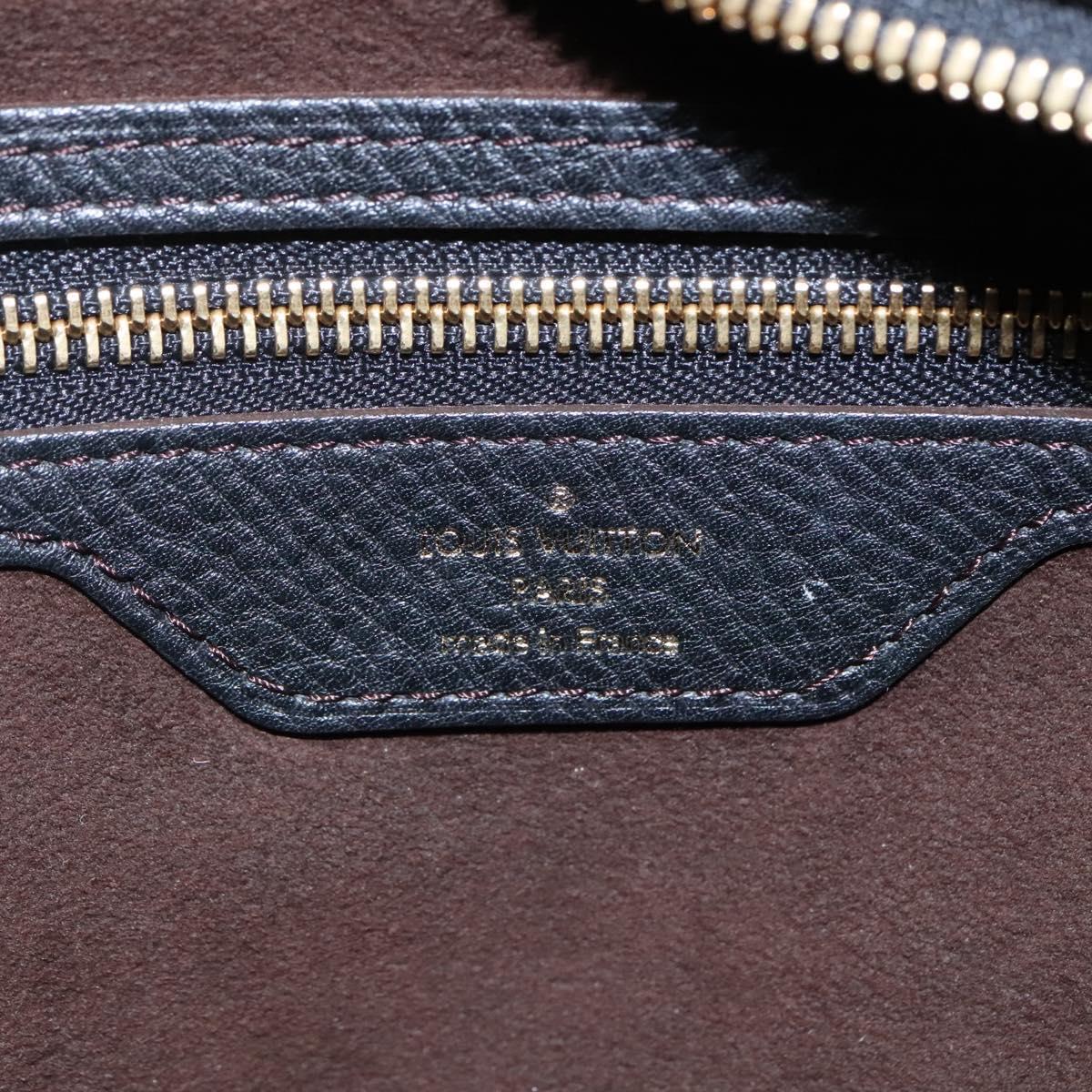 Louis Vuitton Stellar Handbag Mahina Leather, BLACK, LEATHER, Handbag