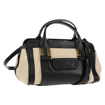 Chloe Alice Satchel Leather, WHITE, LEATHER, Handbag