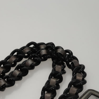 Prada Waves Chain Tote Leather and Tessuto, SILVER, LEATHER, Tote bag