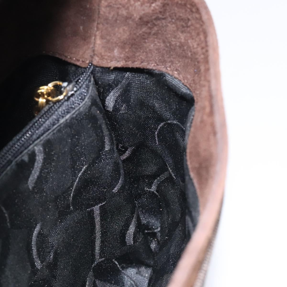 Salvatore Ferragamo Vala Handbag Suede, BROWN, SUEDE, Handbag