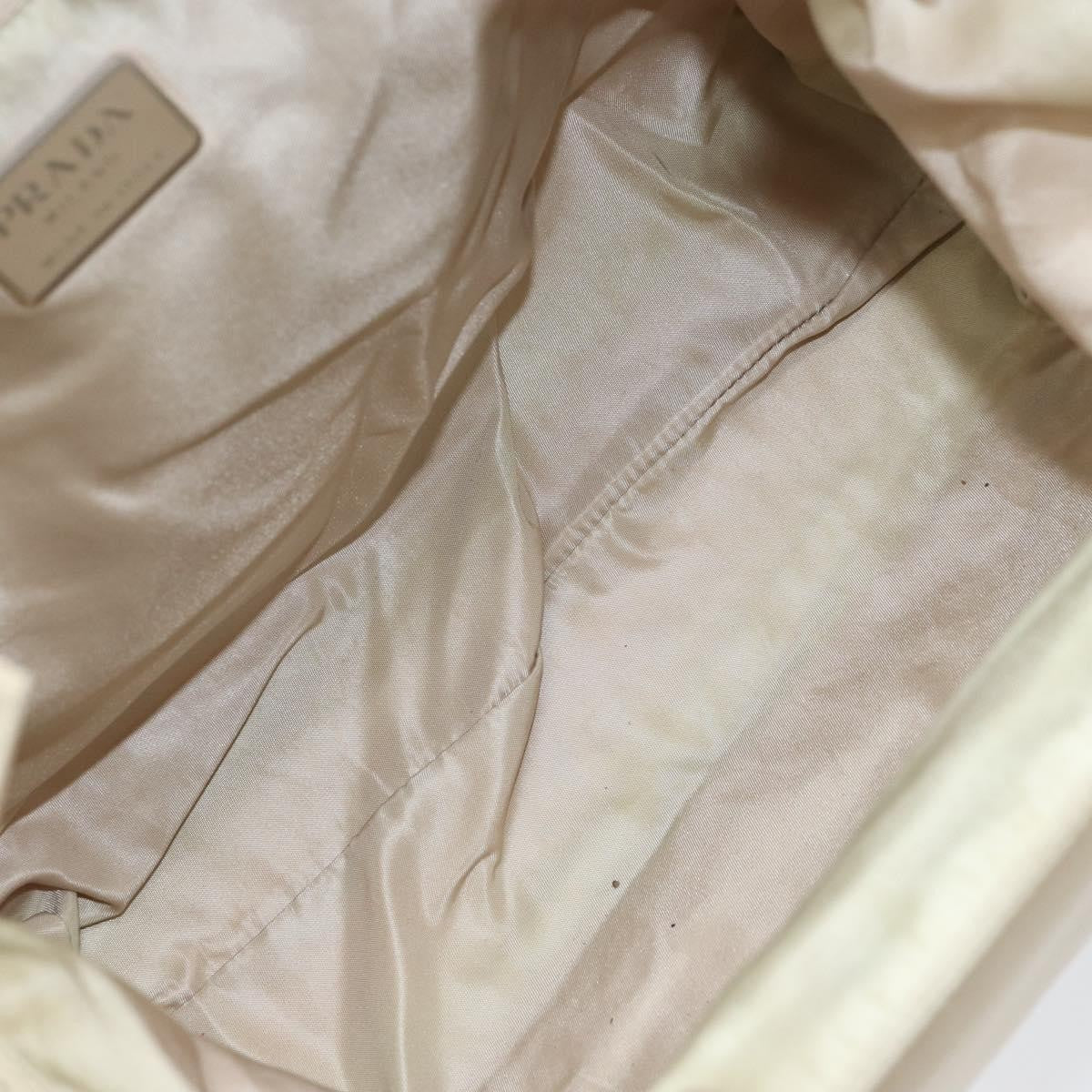 Prada Resin Handle Tote Tessuto, BEIGE, NYLON, Tote bag