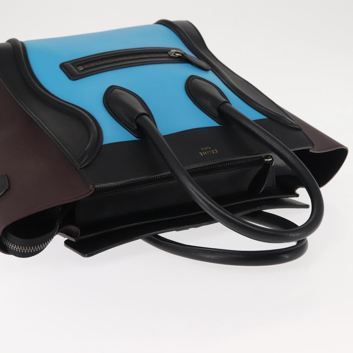 Celine Tricolor Luggage Bag Leather, MULTICOLOUR, LEATHER, Handbag