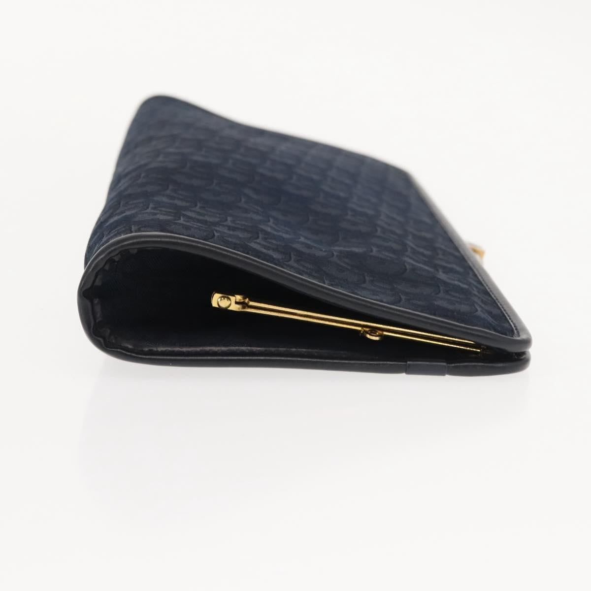 Christian Dior Vintage Trotter Pouch Canvas, NAVY, CANVAS, Clutche & pouche