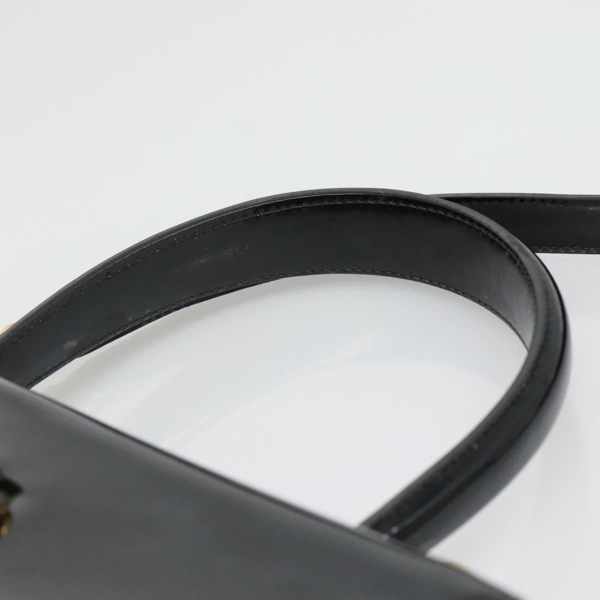 Salvatore Ferragamo Gancini handbag Patent leather, BLACK, PATENT_LEATHER, Handbag