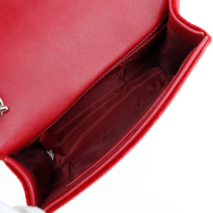 Valentino Garavani Divina Velvet, RED, VELVET, Shoulder bag