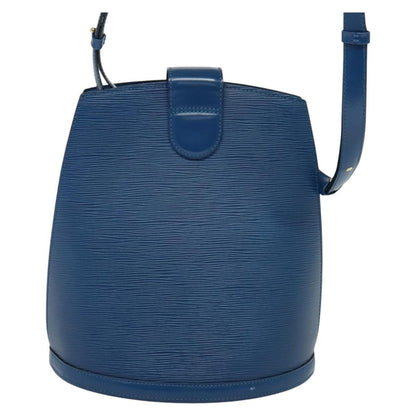 Louis Vuitton Cluny Shoulder Bag Epi Leather, BLUE, LEATHER, Shoulder bag